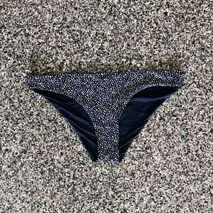 Roxy ✦ White Dot Print Bikini Bottom (L)